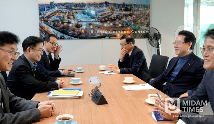 전남광주 행정통합 홍보 국립아시아문화전당 방문