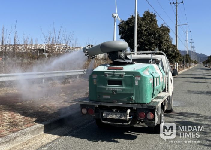 철새도래지 주변 소독