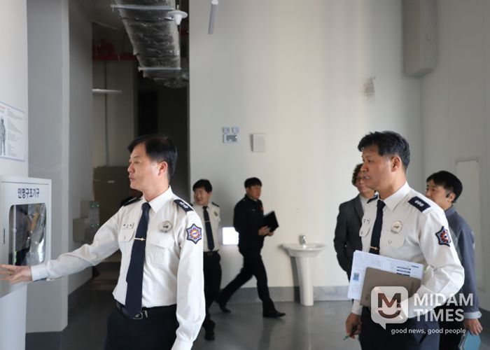 전남소방본부장, 목포 랜드마크 긴급 안전진단 및 목포소방서 현장 행보