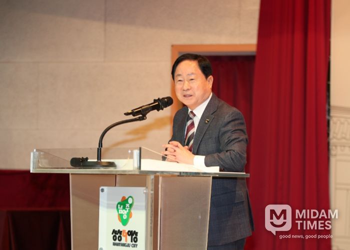 축사 중인 주광덕 남양주시장