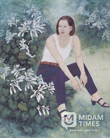 <울산광역시 미술대전> 제3회(1999) 대상 천태자_아름다워라 (한국화)