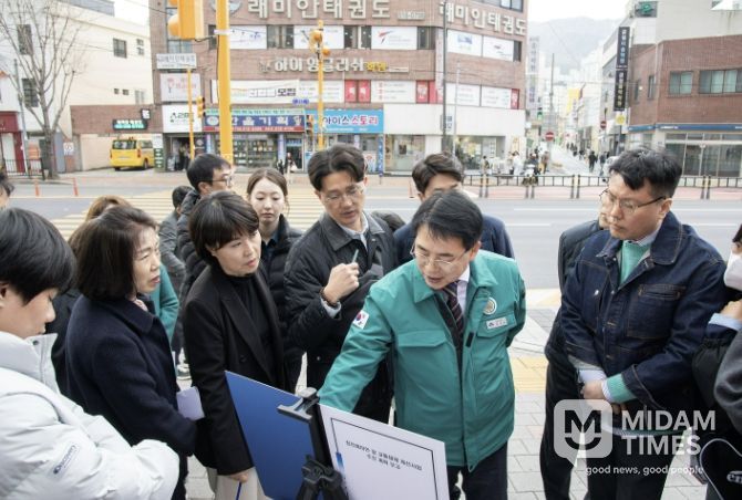 윤일현 부산금정구청장, 주민 건의사항 해결 위해 '민·관·경' 합동 현장 점검 나서