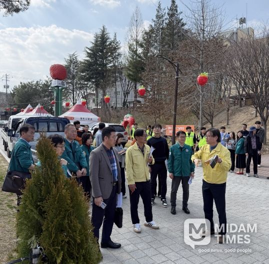 논산 딸기축제장 현장점검