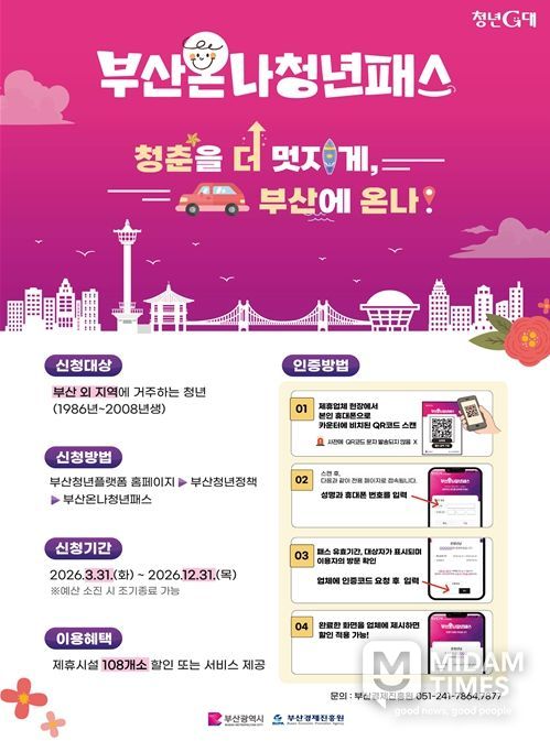 「부산온나청년패스」 사업