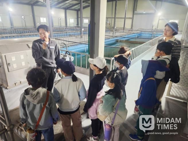함양 위림초등학교 학생 함양정수장 방문 깨끗한 수돗물 생산과정 견학