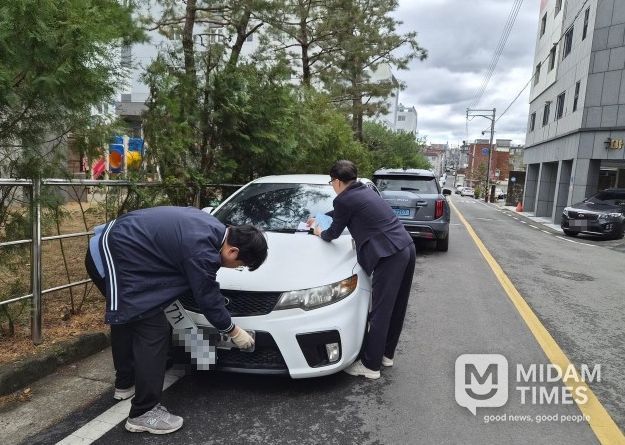 경산시, 자동차세 및 과태료 체납 차량 번호판 영치 실시