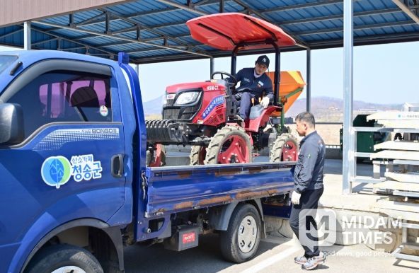 청송군, 임대농기계 운반서비스 본격 시행