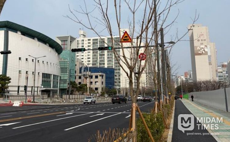 장고개 도로개통