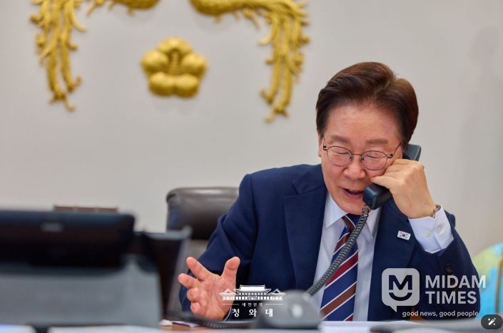 한국·태국 정상 통화(청와대)