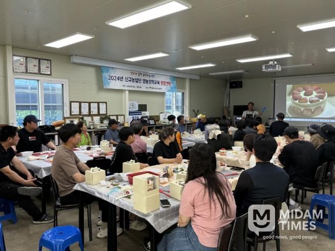 지난해 ‘신규농업인 영농정착반 교육’ 운영 모습