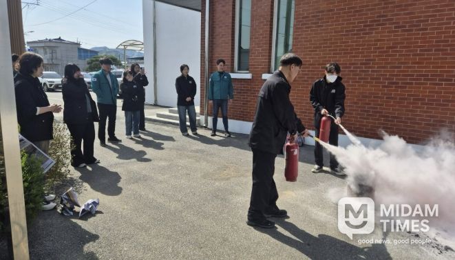 상주시 모동면, 산불예방 및 소화기 사용 교육 실시